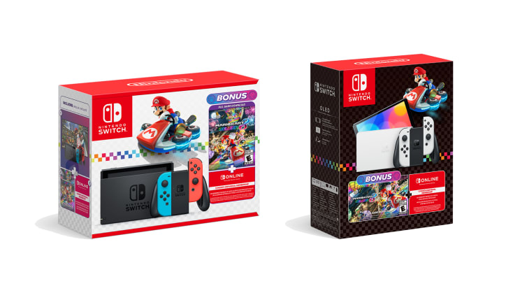Switch nintendo mario kart bundle sale